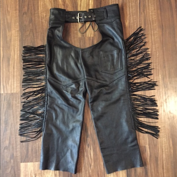 Hudson Leather Other - 🦋 Fringed Motorcycle Chaps